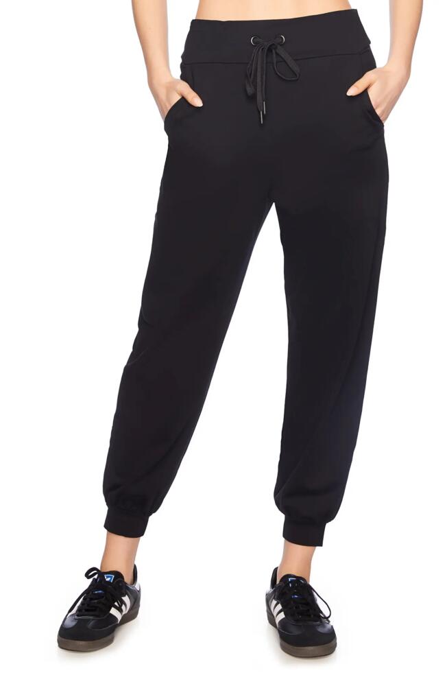 Susana Monaco Drawstring Ankle Joggers in Black Cover