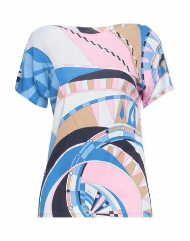 Pucci Woman T-shirt Pink Viscose, Silk Cover