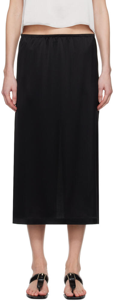 LESET Black Barb Midi Skirt Cover