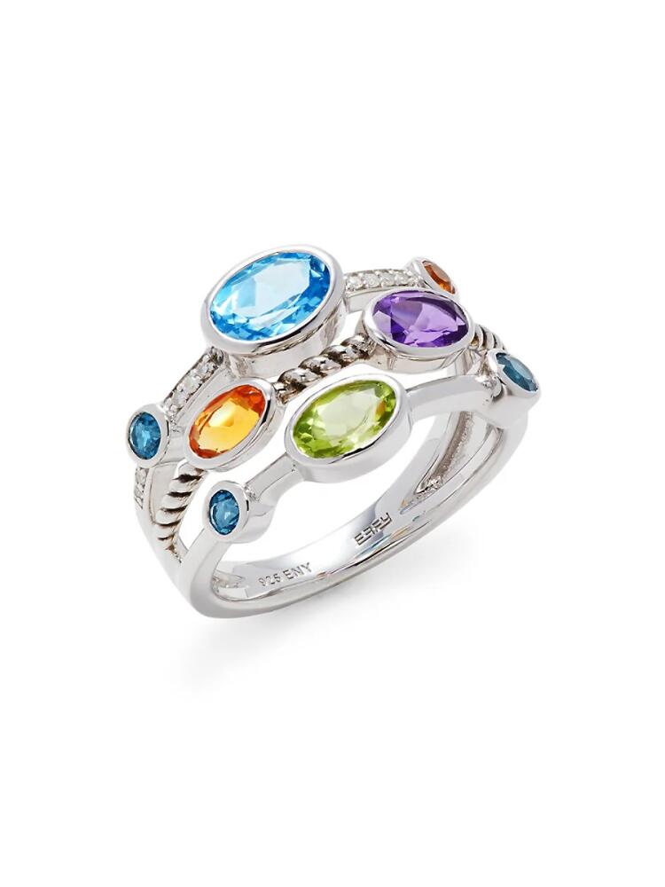 Effy ENY Women's Sterling Silver & Multi Stone Ring Cover