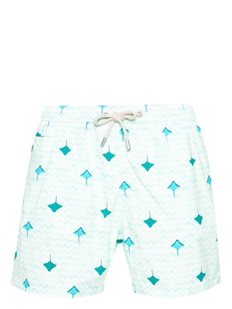 MC2 Saint Barth stingray-print swim shorts - Green Cover