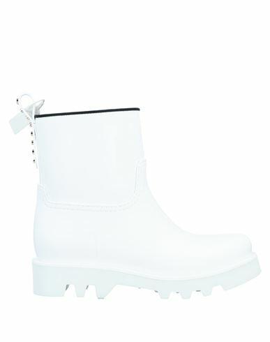 Red(v) Woman Ankle boots White Rubber Cover