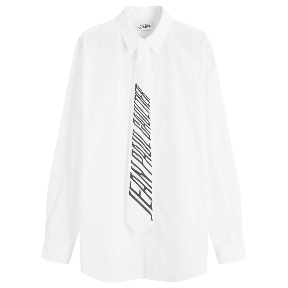 Jean Paul Gaultier Women's Shirt with Tie in White/Black Cover