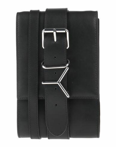 Y/project Woman Cross-body bag Black Leather Cover