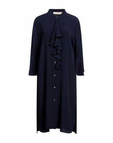 Jucca Woman Midi dress Navy blue Acetate, Silk Cover