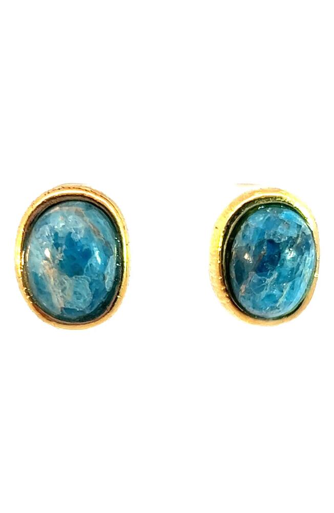 Gas Bijoux Semiprecious Stone Stud Earrings in Blue Cover