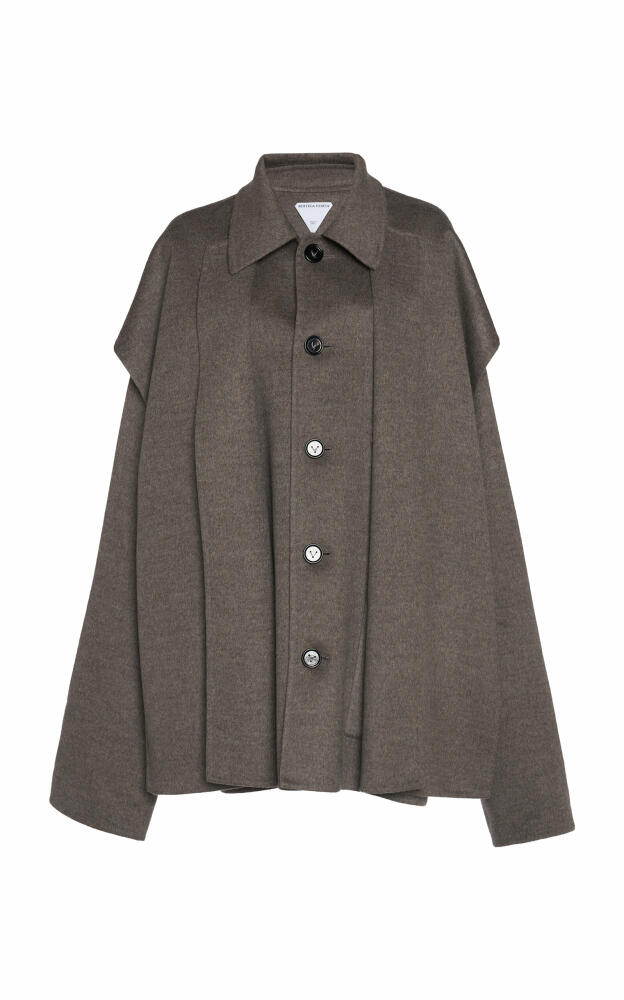 Bottega Veneta - Wool-Cashmere Short Coat - Grey Cover