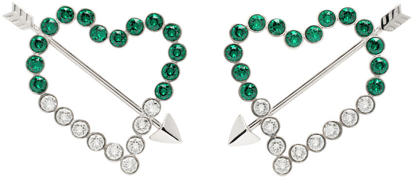 Safsafu Silver & Green Cupido Earrings Cover