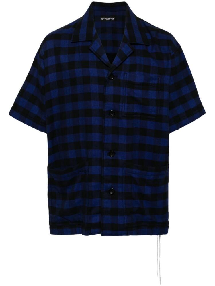 Mastermind Japan checked cotton shirt - Black Cover