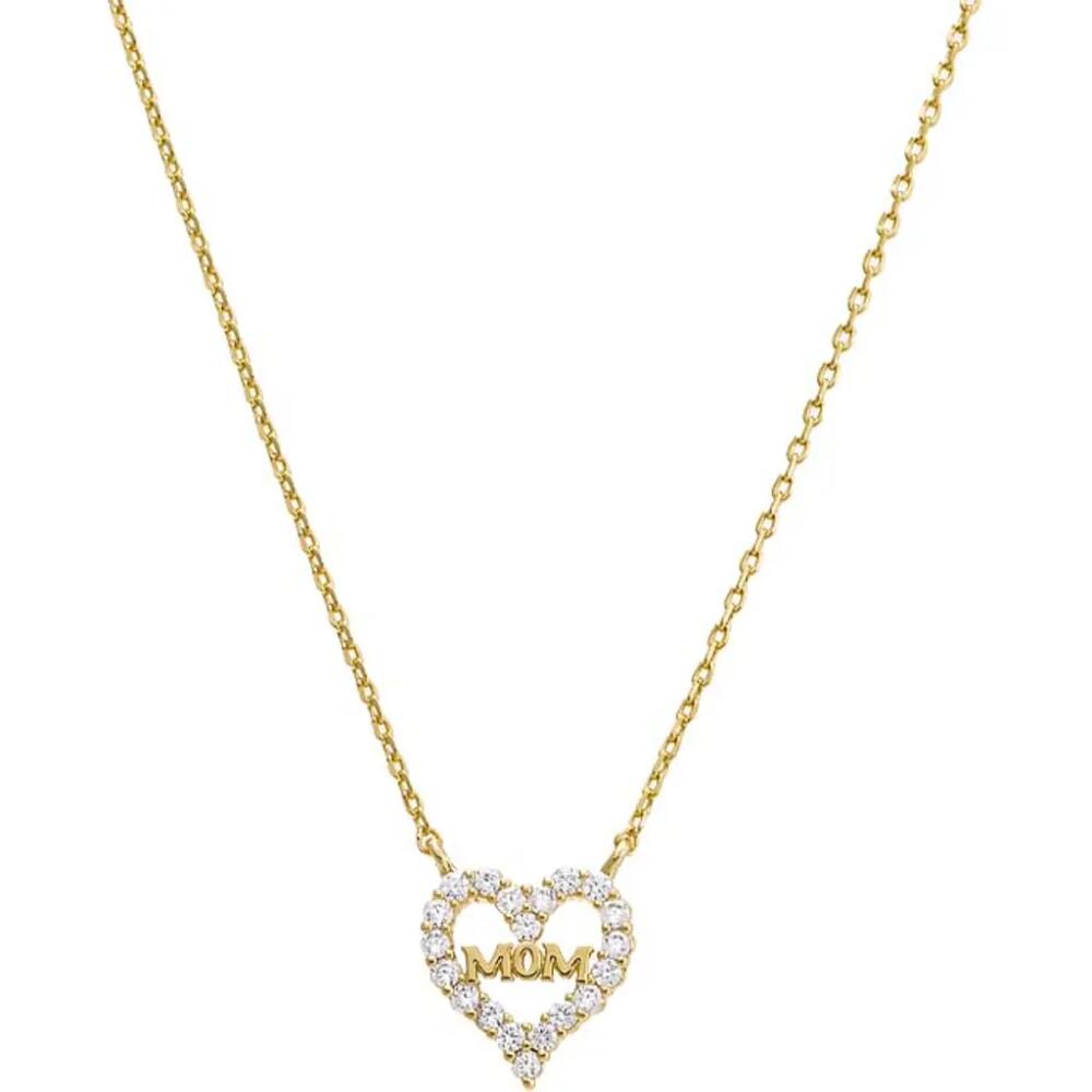 BY ADINA EDEN Mom Cutout Heart Pendant Necklace in Gold Cover