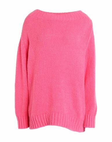 Max & co. Woman Sweater Fuchsia Cotton, Polyamide, Elastane Cover