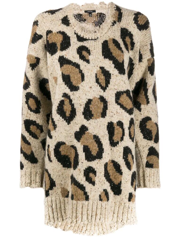 R13 leopard print sweater - White Cover