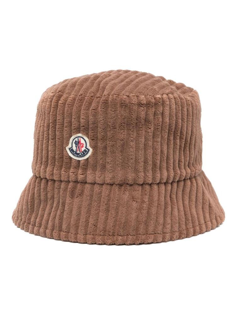 Moncler corduroy bucket hat - Brown Cover