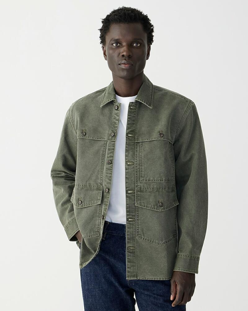 J.Crew Wallace & Barnes pigment-dyed cotton canvas overshirt Cover