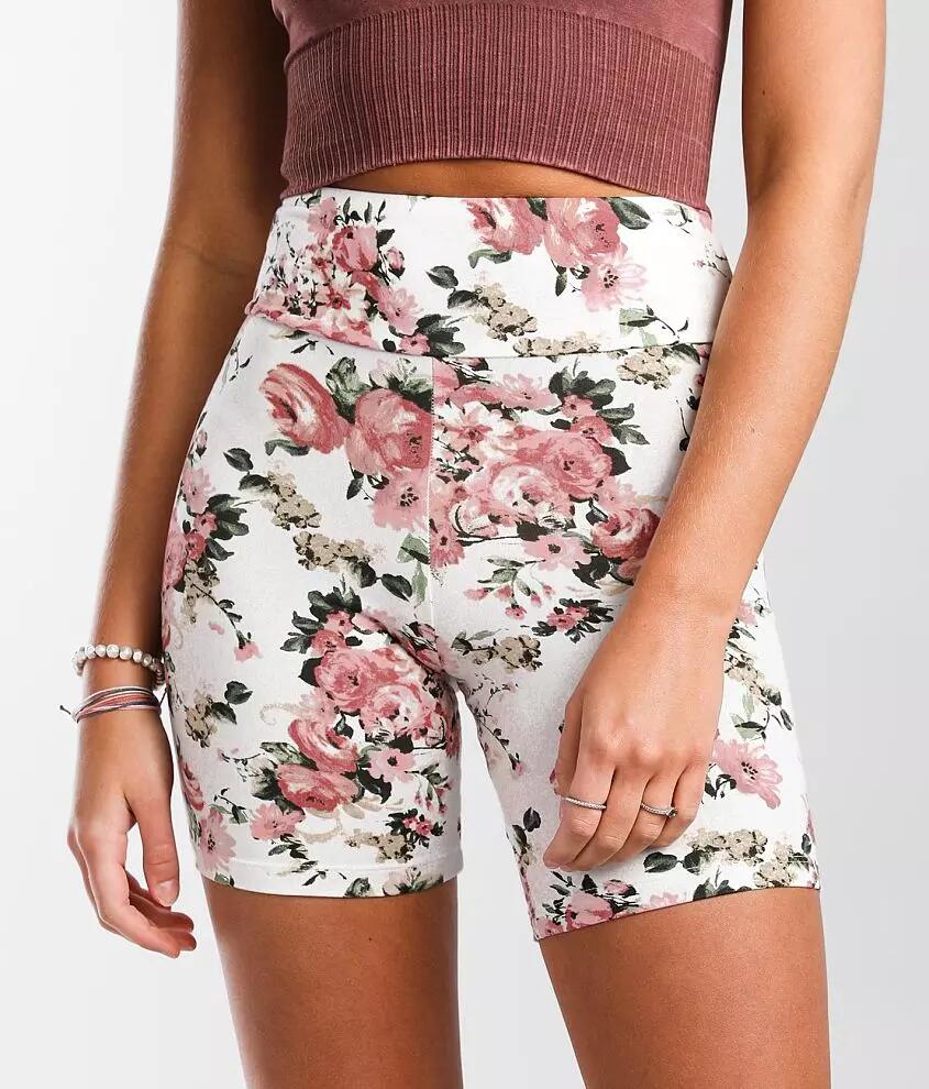 FITZ + EDDI Floral Stretch Biker Short Cover