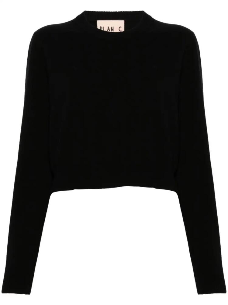 Plan C crew-neck sweater - Black Cover