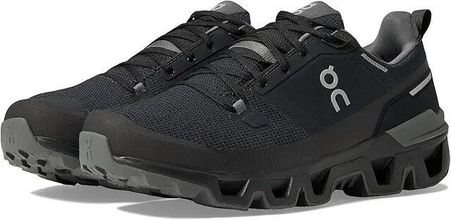 On Men's Cloudwander Waterproof (Black/Eclipse) Men's Shoes Cover