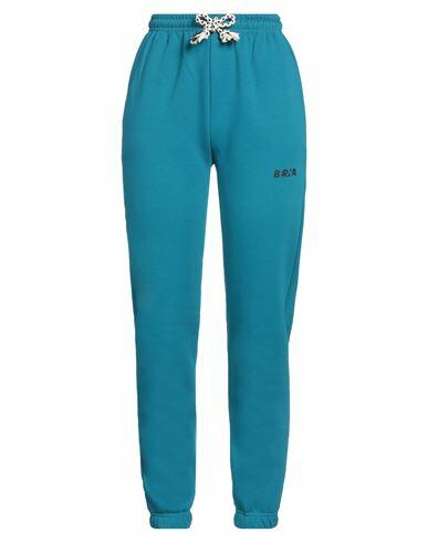 Berna Woman Pants Deep jade Cotton, Polyester Cover