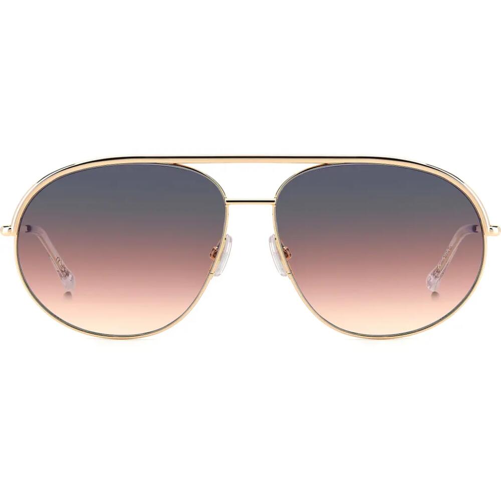 Isabel Marant 62mm Oversize Navigator Sunglasses in Rose Gold/Grey Fuchsia Cover