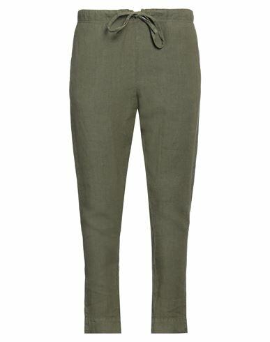 Nick Fouquet Man Pants Military green Linen Cover