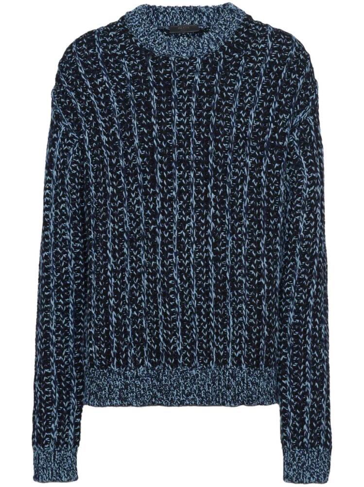 Prada cashmere crew-neck jumper - Blue Cover