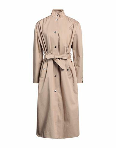 The Kooples Woman Overcoat & Trench Coat Beige Cotton Cover