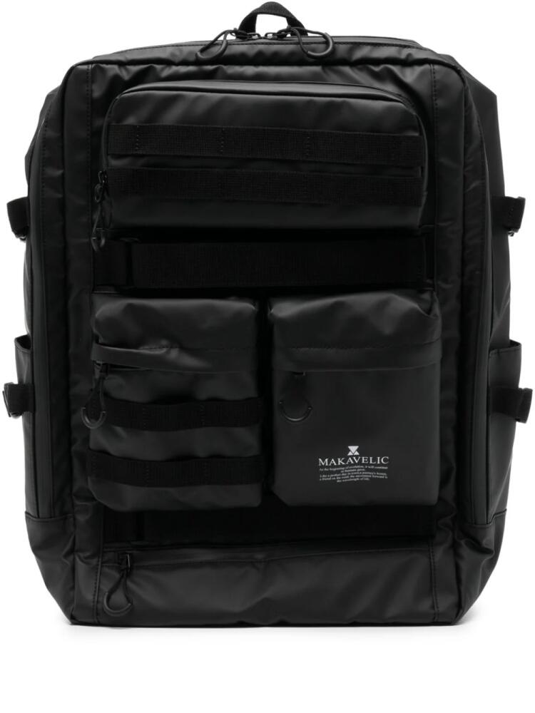 Makavelic multi-pocket backpack - Black Cover