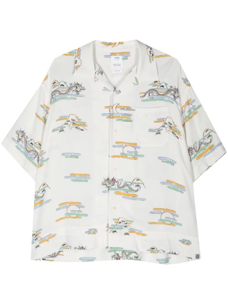 visvim Copa camp-collar shirt - White Cover