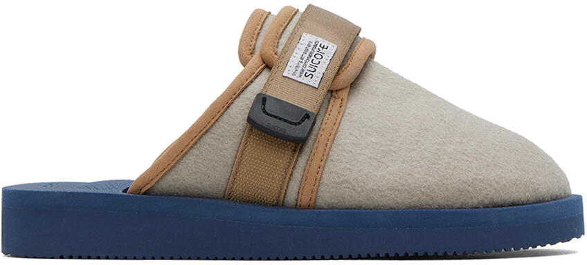 SUICOKE Taupe & Navy ZAVO-VPO Slippers Cover