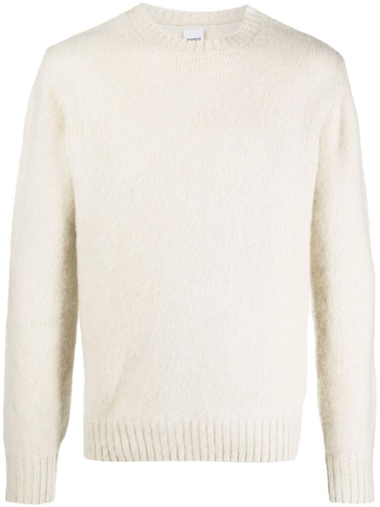 ASPESI crew neck wool jumper - Neutrals Cover