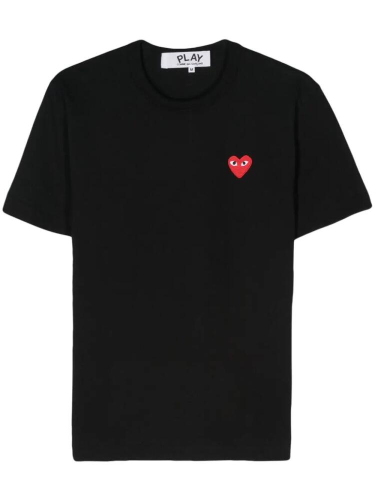 Comme Des Garçons Play heart-patch cotton T-shirt - Black Cover