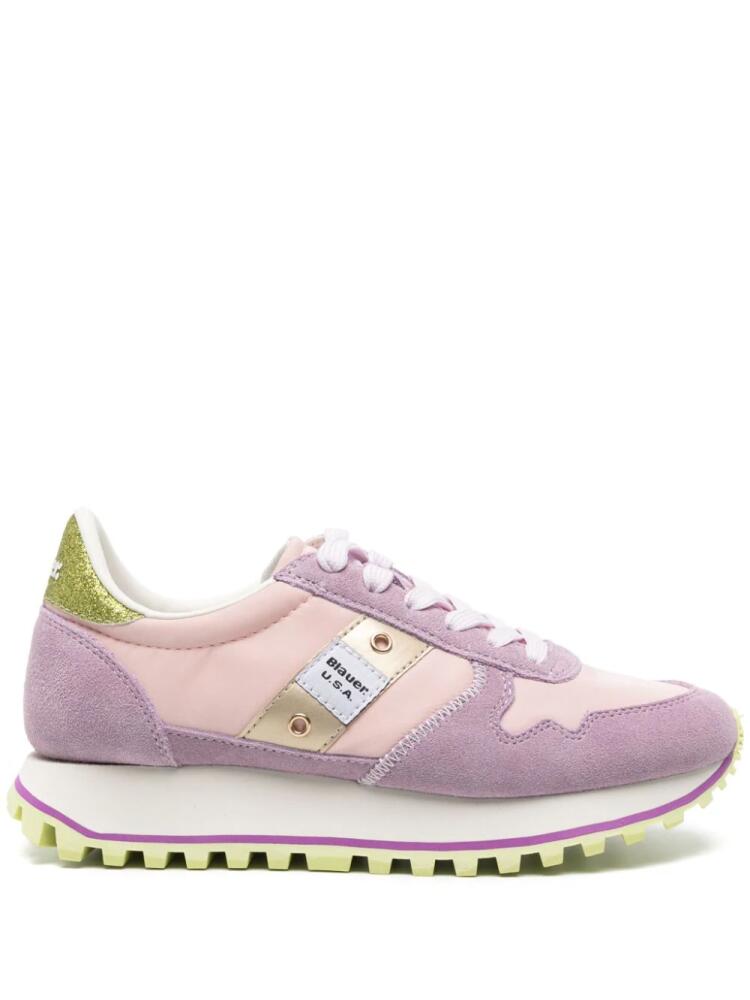 Blauer Millen panelled sneakers - Pink Cover