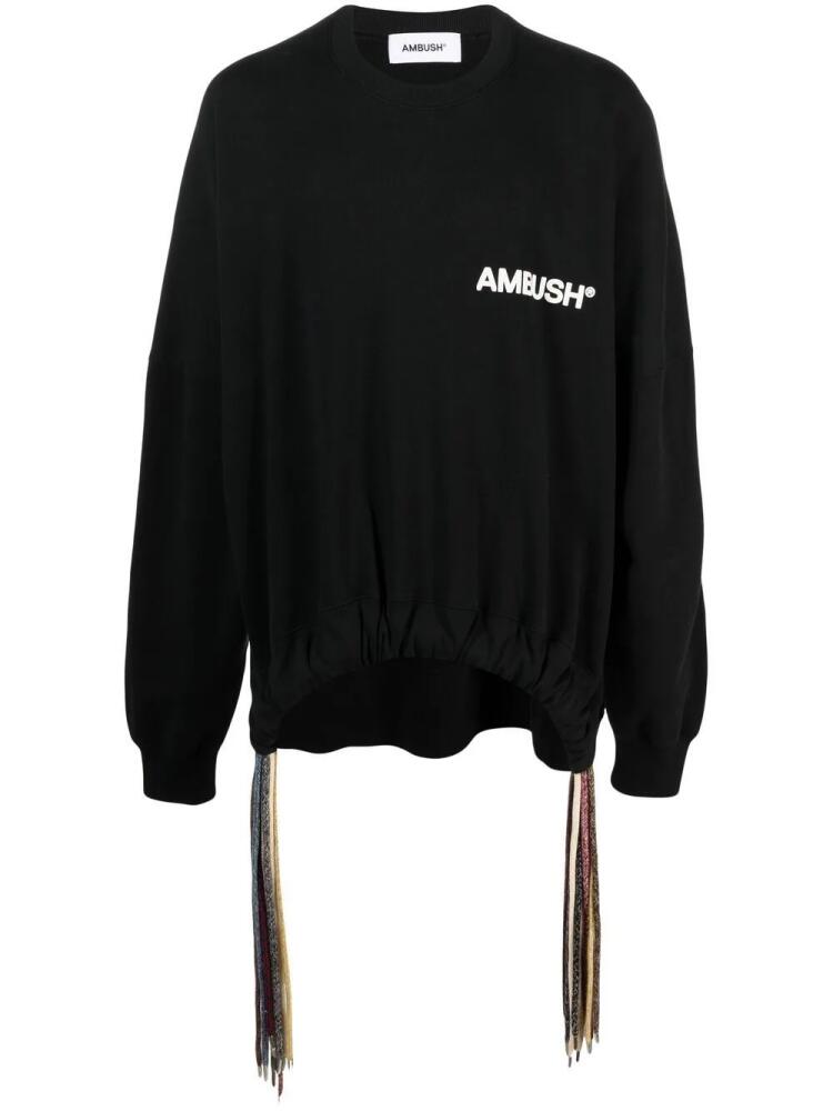 AMBUSH logo-print drawstring sweatshirt - Black Cover