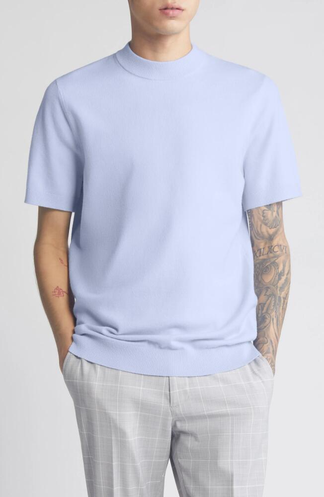 Open Edit Short Sleeve Sweater in Blue Xenon Cover