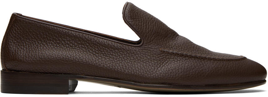 Manolo Blahnik Brown Truro Loafers Cover