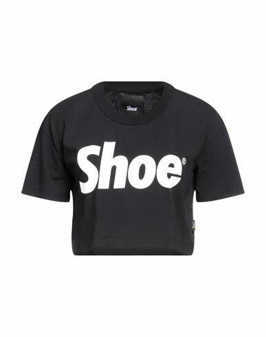 Shoe Woman T-shirt Black Cotton Cover