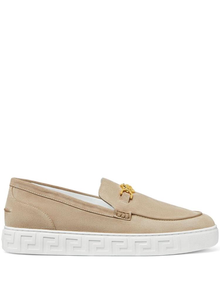 Versace Medusa '95 leather loafers - Neutrals Cover