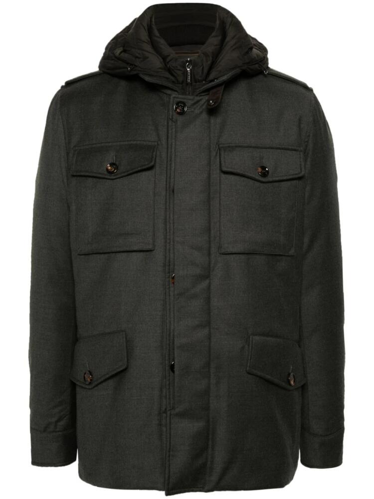 Moorer Isac padded jacket - Green Cover