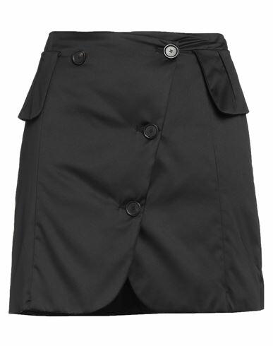 Erika Cavallini Woman Mini skirt Black Polyester Cover