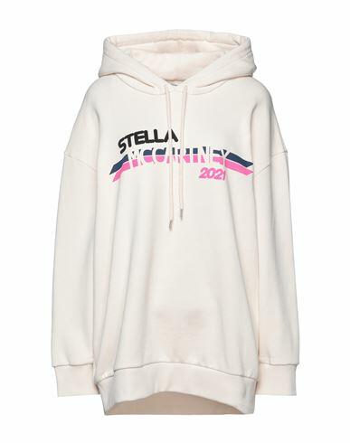 Stella Mccartney Woman Sweatshirt Beige Cotton, Elastane Cover