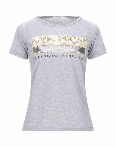 Mr Massimo Rebecchi Woman T-shirt Grey Cotton Cover