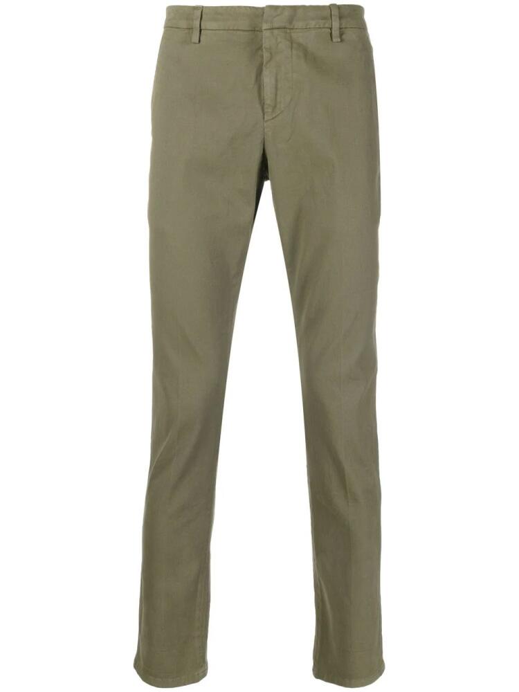 DONDUP low-rise cotton chinos - Green Cover