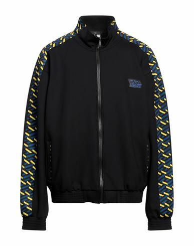 Versace Man Sweatshirt Black Polyamide, Elastane Cover