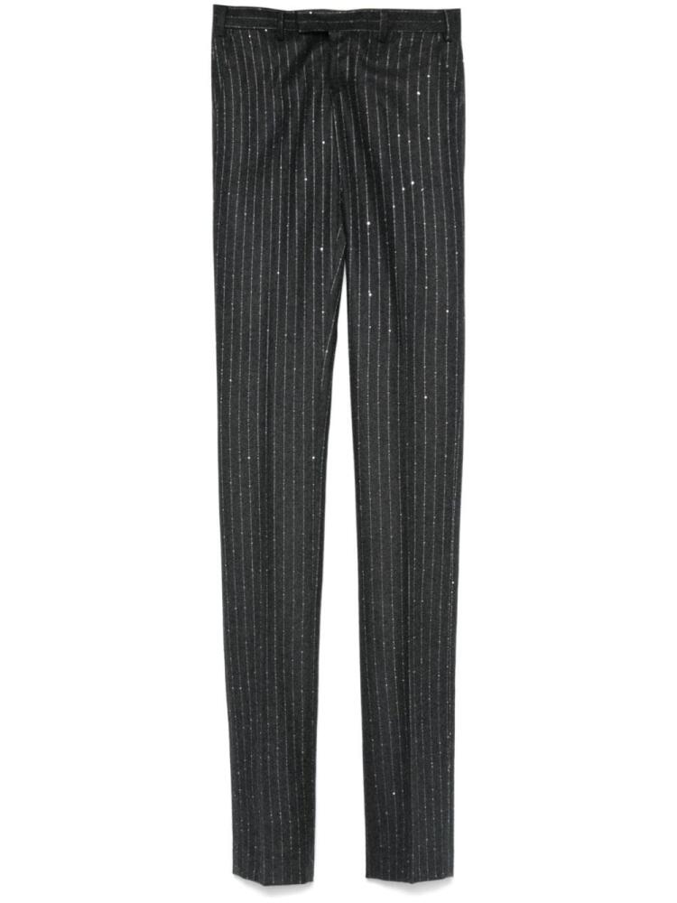 Laneus pinstripe pattern trousers - Grey Cover