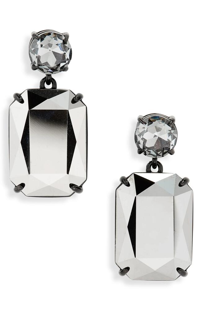 Carolina Herrera Riviera Crystal Drop Earrings in Black Multi Cover