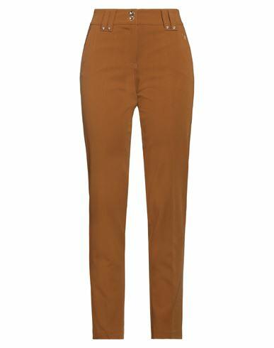 Angelo Marani Woman Pants Mustard Polyester, Viscose, Elastane Cover