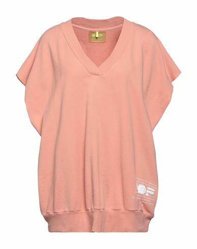 Oof Woman Sweatshirt Salmon pink Cotton Cover