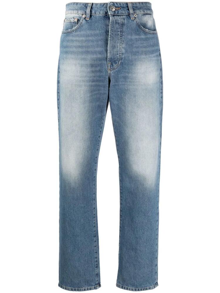 3x1 distressed straight-leg jeans - Blue Cover