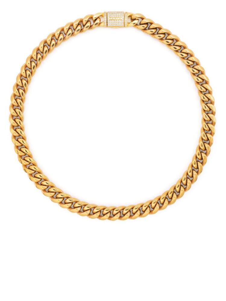 DARKAI cuban-chain gold-plated necklace Cover