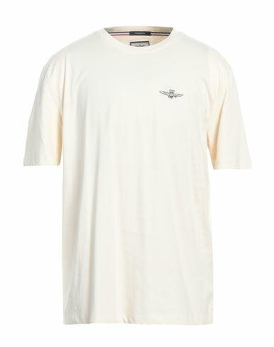 Aeronautica Militare Man T-shirt Cream Cotton Cover